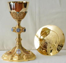 Antique French Gothic Chalice